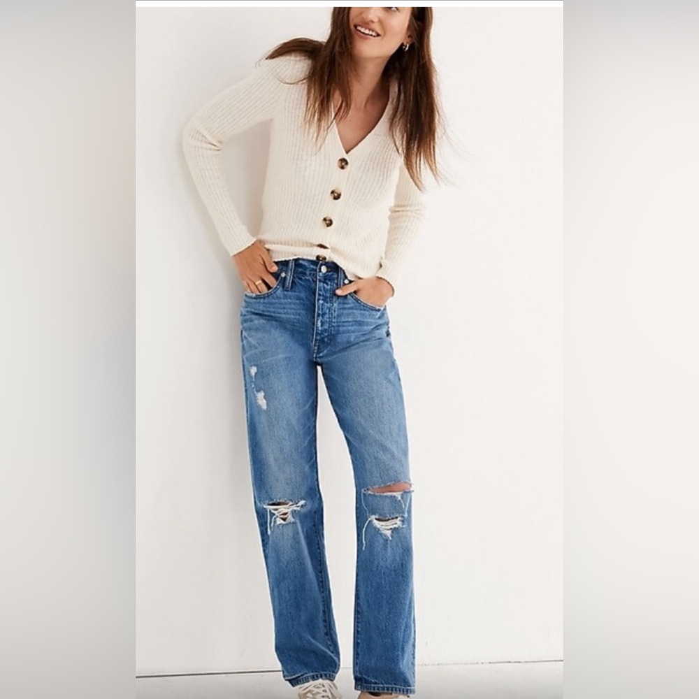 Madewell Ripped Dad Jean- NWT